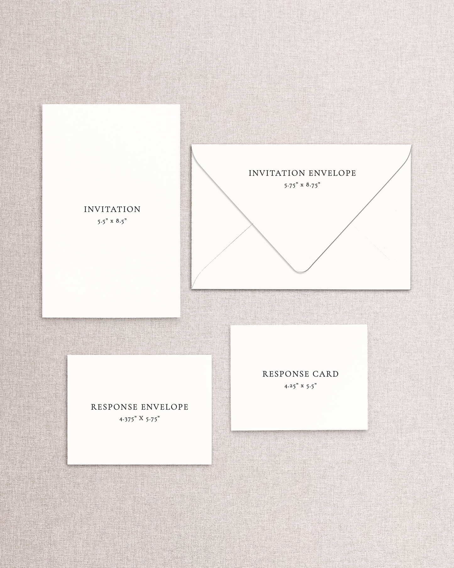 Vivienne Invitation Suite - 4 Piece Package