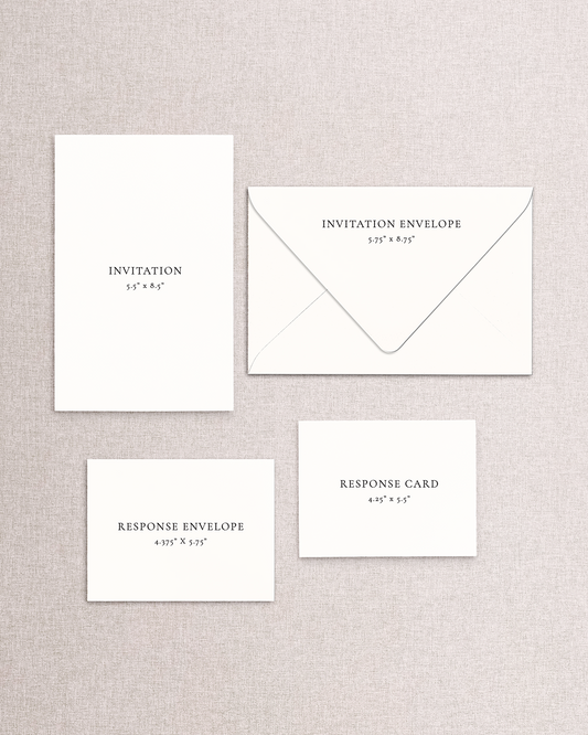 Lillian Invitation Suite - 4 Piece Package