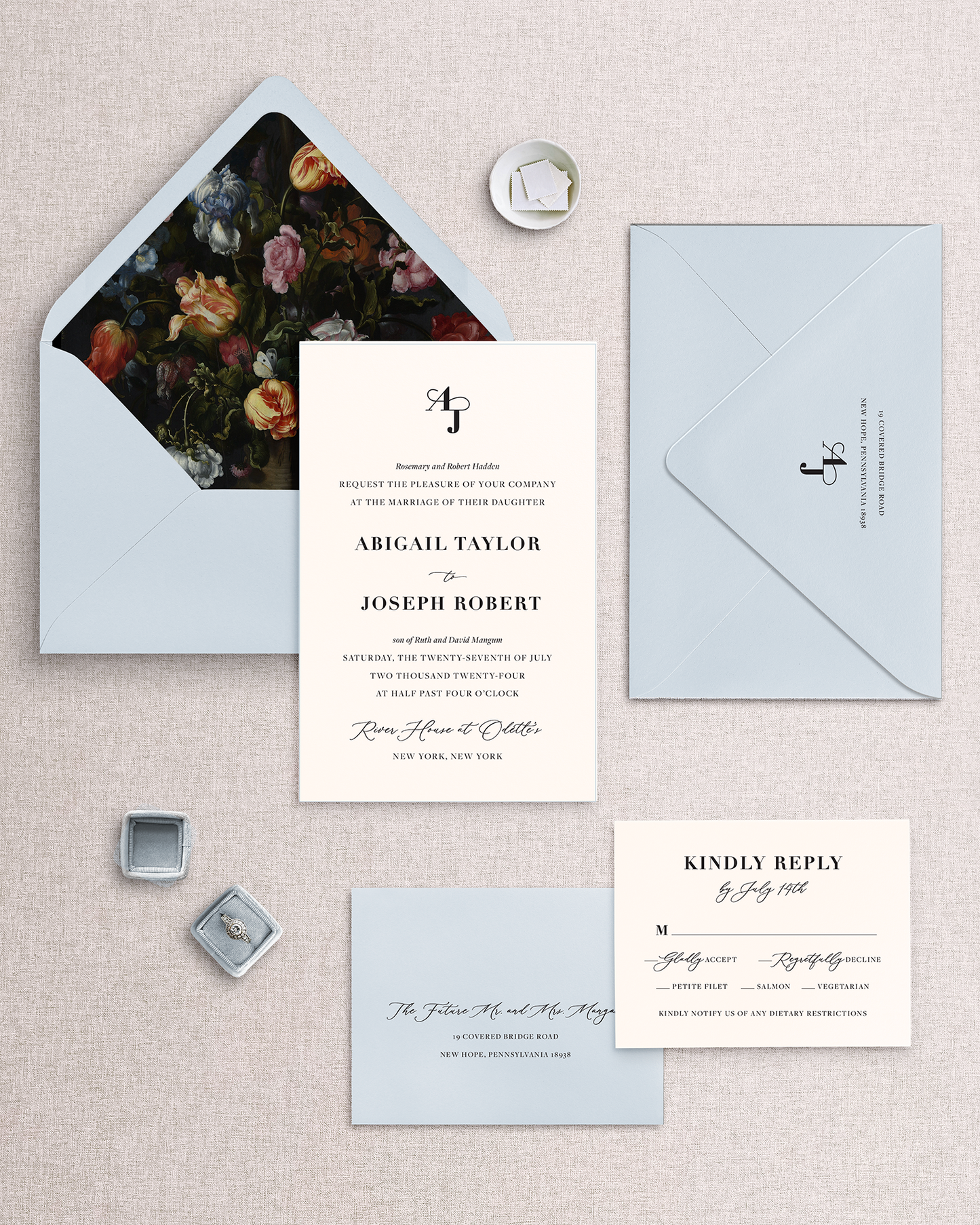 Abigail Invitation Suite - 4 Piece Package