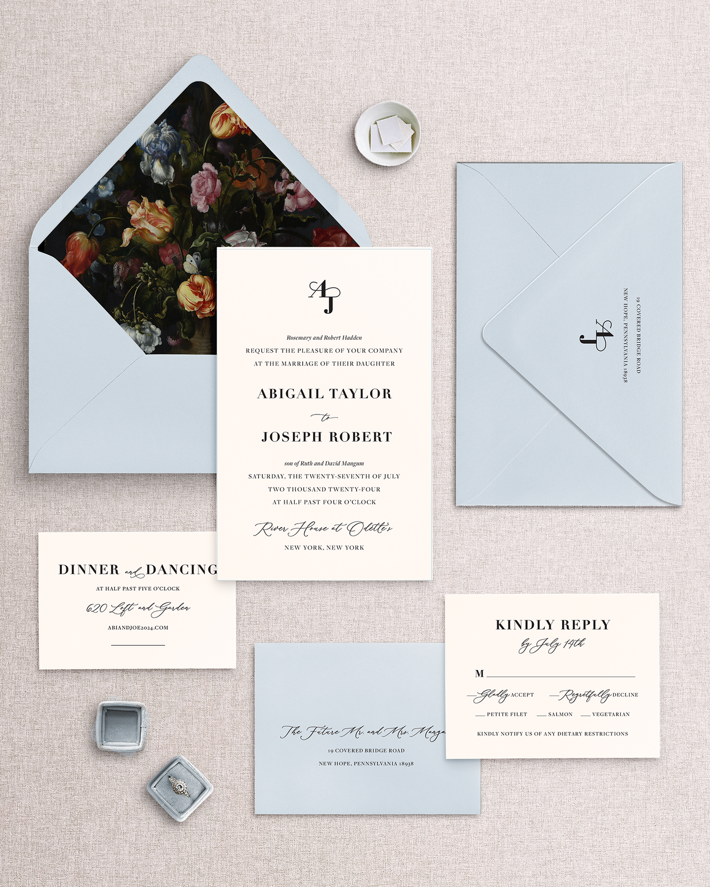 Abigail Invitation Suite - 5 Piece Package