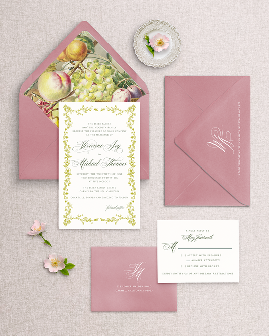 Vivienne Invitation Suite - 4 Piece Package